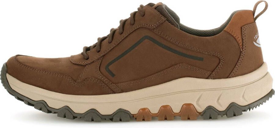 Pius Gabor rollingsoft sensitive 8005.10.03 heren rollende wandelsneaker bruin waterdicht