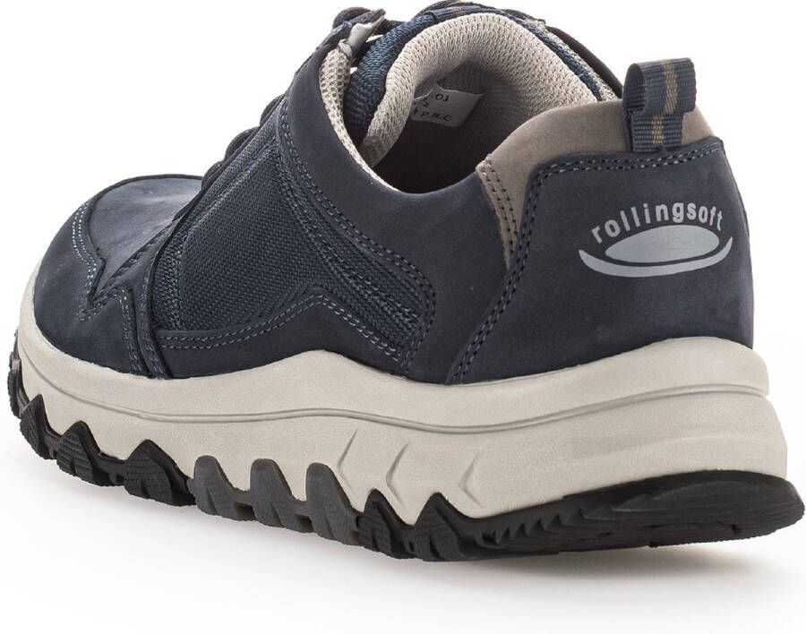 Pius Gabor rollingsoft sensitive 8005.11.01 heren rollende wandelsneaker blauw