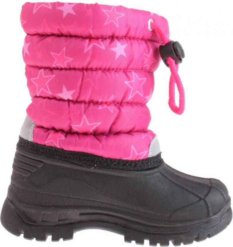 Playshoes Winterlaarzen voor kinderen met trekkoord Roze sterren -27EU - Foto 3