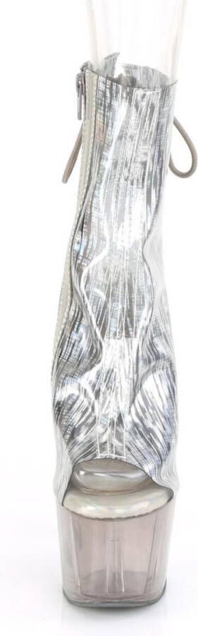 pleaser ADORE-1018HCT Plateau Laarzen Paaldans schoenen Paaldans schoenen 39 Shoes Zilverkleurig