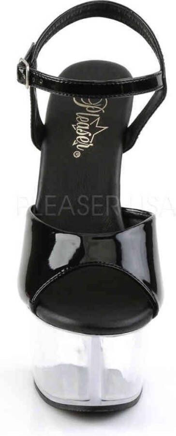 Pleaser Sandaal met enkelband Paaldans schoenen 35 Shoes ASPIRE 609 Paaldans schoenen Zwart Transparant - Foto 2
