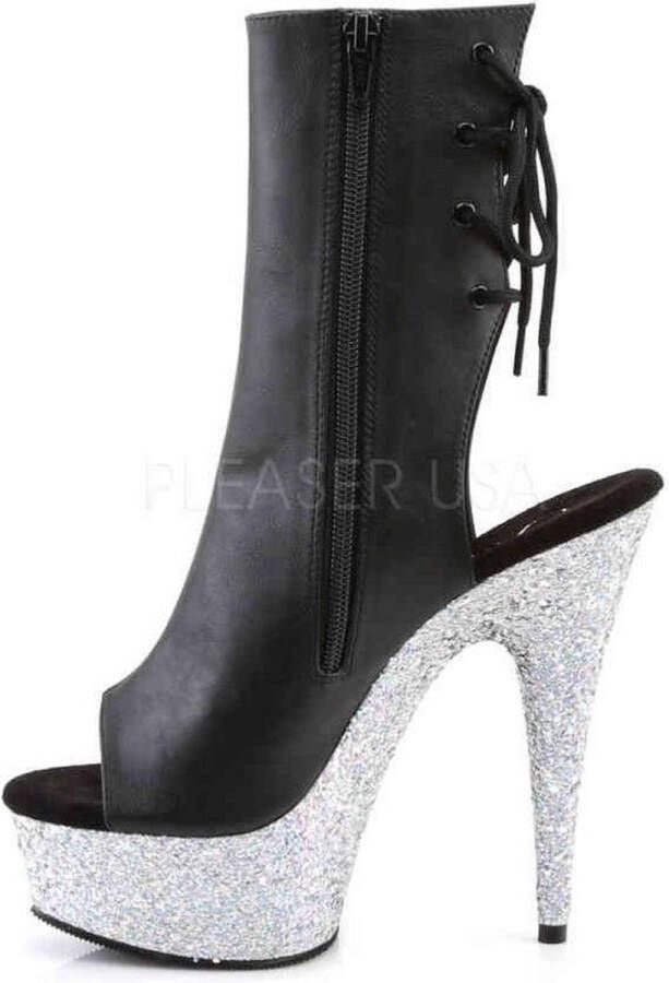 pleaser DELIGHT-1018LG Plateau Laarzen 35 Shoes Zwart