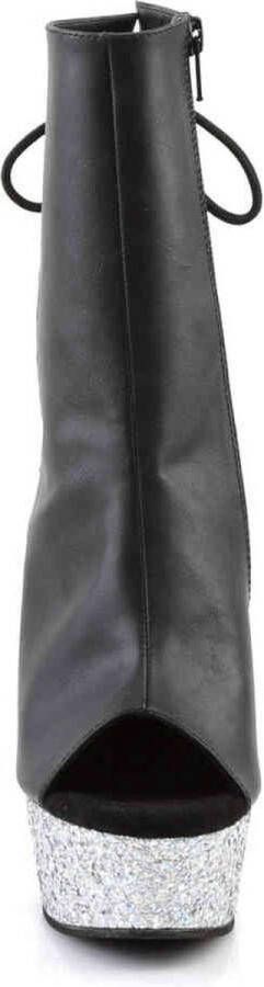 pleaser DELIGHT-1018LG Plateau Laarzen 36 Shoes Zwart