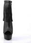 Pleaser 5 = | DELIGHT 1019 | 6 Heel 1 3 4 PF Open Toe Heel Fringe Bootie Side Zip - Thumbnail 2