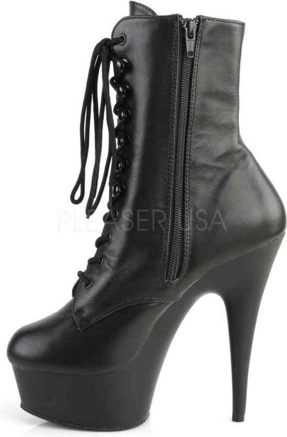 pleaser DELIGHT-1020 Plateau Laarzen 44 Shoes Zwart