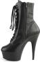 Pleaser Plateau Laarzen 45 Shoes DELIGHT 1020 Zwart - Thumbnail 2