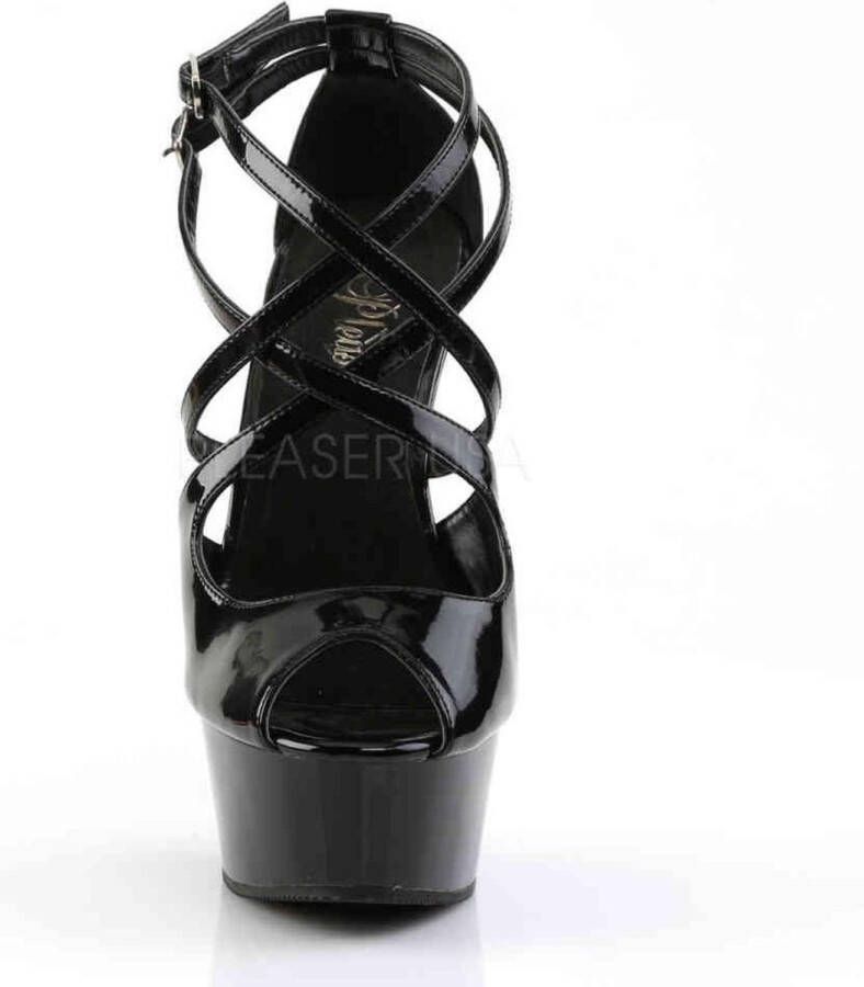 pleaser DELIGHT-612 6 Heel 1 3 4 PF Ankle Strap Sandal