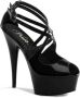 Pleaser = | DELIGHT 612 | 6 Heel 1 3 4 PF Ankle Strap Sandal - Thumbnail 3