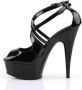 Pleaser = | DELIGHT 612 | 6 Heel 1 3 4 PF Ankle Strap Sandal - Thumbnail 4