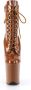 Pleaser Plateau Laarzen Paaldans schoenen 37 Shoes FLAMINGO 1020 Bruin - Thumbnail 3