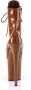 Pleaser FLAMINGO-1020 Plateau Laarzen Paaldans schoenen 41 Shoes Bruin - Thumbnail 3