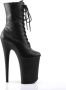 Pleaser Plateau Laarzen Paaldans schoenen 39 Shoes INFINITY 1020 Paaldans schoenen Zwart - Thumbnail 6