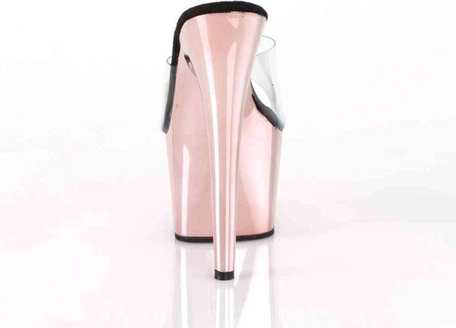 pleaser Muiltjes met hak ADORE-701 Roze Goudkleurig