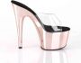 Pleaser Muiltjes met hak 37 Shoes ADORE 701 Roze Goudkleurig - Thumbnail 4