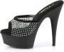 Pleaser DELIGHT-601-6RM Muiltjes met hak 35 Shoes Zwart - Thumbnail 2