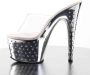 Pleaser Muiltjes 40 Shoes STARDUST 701 Paaldans schoenen Zilverkleurig Transparant - Thumbnail 4
