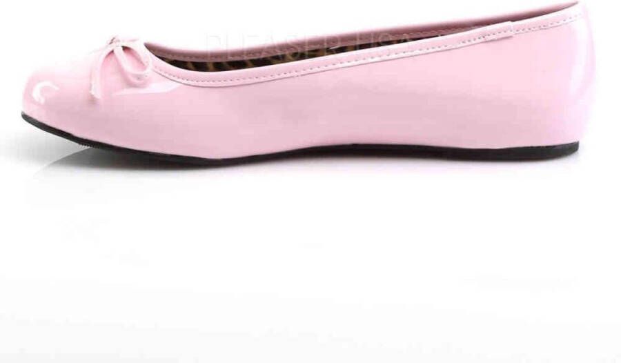 Pleaser Pink Label ANNA-01 Ballet Flat W Bow Accent