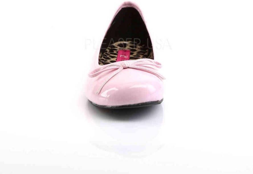 Pleaser Pink Label ANNA-01 Ballet Flat W Bow Accent
