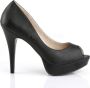 Pleaser Pink Label Pumps 42 Shoes CHLOE 01 Paaldans schoenen Zwart - Thumbnail 2