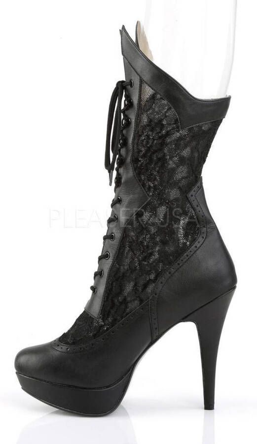 Pleaser Pink Label CHLOE-115 Laarzen Paaldans schoenen 46 Shoes Zwart