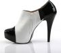 Pleaser Pink Label Hoge hakken 46 Shoes CHLOE 11 Wit Zwart - Thumbnail 3