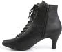 Pleaser Pink Label Plateau Laarzen 42 Shoes DIVINE 1020 Zwart - Thumbnail 4