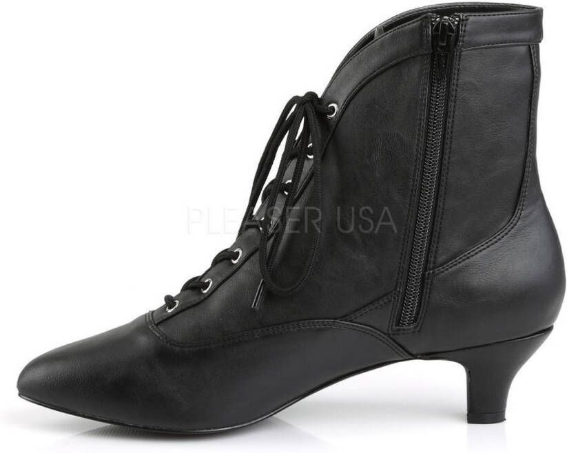 Pleaser Pink Label FAB-1005 Enkellaars 42 Shoes Zwart