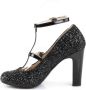 Pleaser Pink Label Hoge hakken 47 Shoes QUEEN 01 Zwart - Thumbnail 2