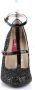 Pleaser Pink Label Hoge hakken 47 Shoes QUEEN 01 Zwart - Thumbnail 3