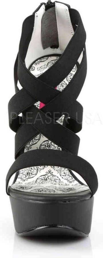 Pleaser Pink Label Hoge hakken TEEZE-47W Zwart
