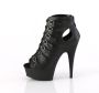 Pleaser DELIGHT-600-11 Plateau Laarzen 40 Shoes Zwart - Thumbnail 3