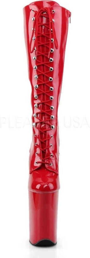 pleaser Plateau Laarzen INFINITY-2020 Paaldans schoenen Rood