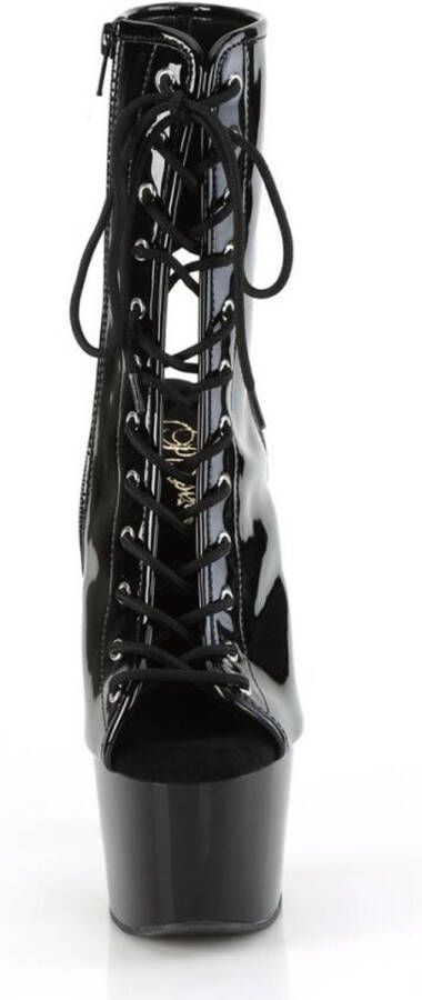 pleaser Plateau Laarzen Paaldans schoenen ADORE-1016 Zwart