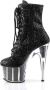 Pleaser Plateau Laarzen Paaldans schoenen 40 Shoes ADORE 1020G Paaldans schoenen Zwart - Thumbnail 2