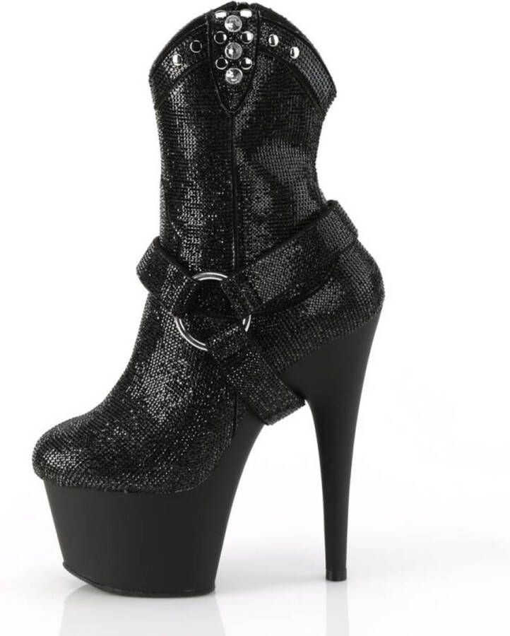 Pleaser Plateau Laarzen Paaldans schoenen 38 Shoes ADORE 1029RS Zwart - Foto 2