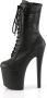 Pleaser ENCHANT-1040PK Plateau Laarzen Paaldans schoenen 35 Shoes Zwart - Thumbnail 2