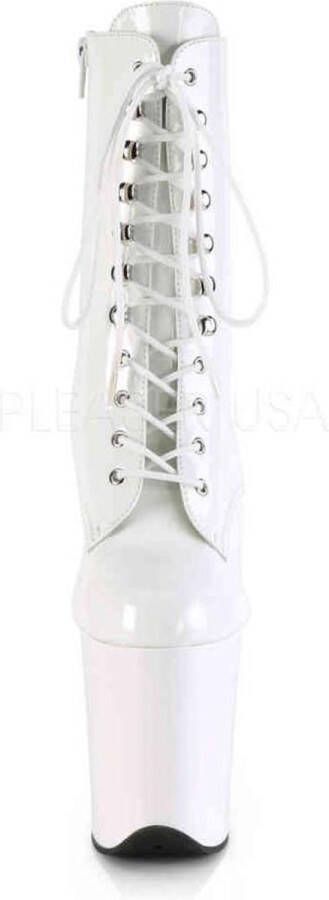 pleaser Plateau Laarzen Paaldans schoenen FLAMINGO-1020 Paaldans schoenen Wit