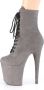 Pleaser Plateau Laarzen Paaldans schoenen 39 Shoes FLAMINGO 1020FS Paaldans schoenen Grijs - Thumbnail 3