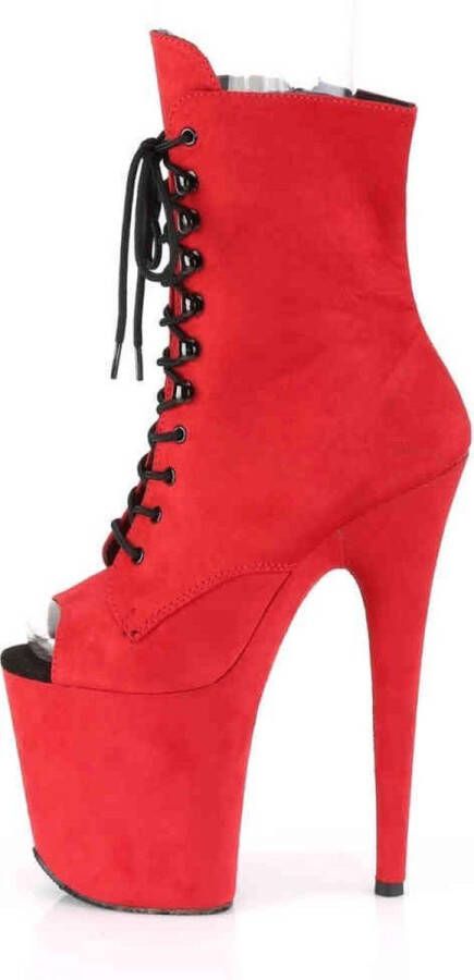 Pleaser Plateau Laarzen Paaldans schoenen 36 Shoes FLAMINGO 1021FS Paaldans schoenen Rood - Foto 3