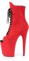 Pleaser Plateau Laarzen Paaldans schoenen 36 Shoes FLAMINGO 1021FS Paaldans schoenen Rood - Thumbnail 3