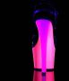 Pleaser Sandaal met enkelband Paaldans schoenen 40 Shoes RAINBOW 309UV Paaldans schoenen Zwart Multicolours - Thumbnail 5