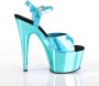 Pleaser Sandaal met enkelband 39 Shoes ADORE 709HGCH Blauw - Thumbnail 4