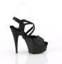 Pleaser DELIGHT-624-1 Sandaal met enkelband 41 Shoes Zwart - Thumbnail 2