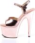 Pleaser ADORE-709 Sandaal met enkelband Paaldans schoenen Paaldans schoenen 45 Shoes Roze Goudkleurig - Thumbnail 2