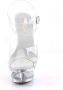 Pleaser ECLIPSE-608DM Sandaal met enkelband Paaldans schoenen Paaldans schoenen 35 Shoes Zilverkleurig Transparant - Thumbnail 2