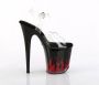 Pleaser FLAMINGO-808NLFL Sandaal met enkelband Paaldans schoenen 41 Shoes Zwart Transparant - Thumbnail 2