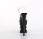 Pleaser FLAMINGO-808NLHS Sandaal met enkelband Paaldans schoenen 41 Shoes Zwart Transparant - Thumbnail 5