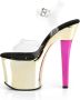 Pleaser Sandaal met enkelband Paaldans schoenen 36 Shoes MOON 711MER Paaldans schoenen Blauw - Thumbnail 3