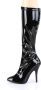 Pleaser 5 = | SEDUCE 2000 | 5 Plain Stretch Knee Boot Side Zip - Thumbnail 3