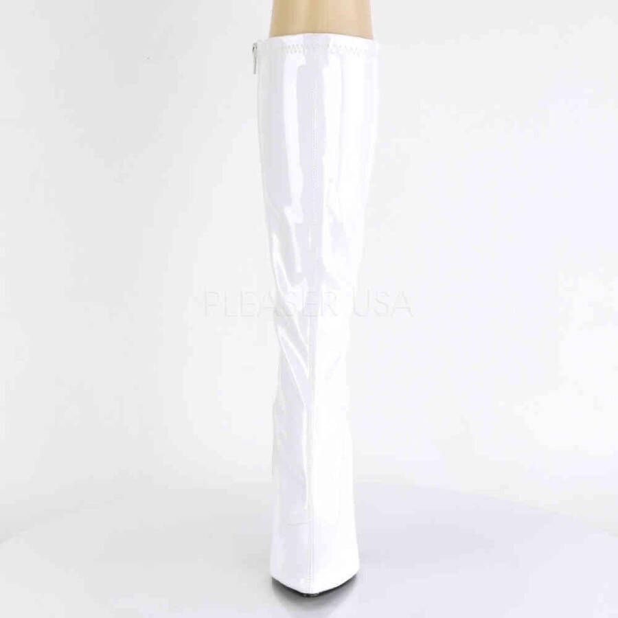 Pleaser 5 = | SEDUCE 2000 | 5 Plain Stretch Knee Boot Side Zip - Foto 5